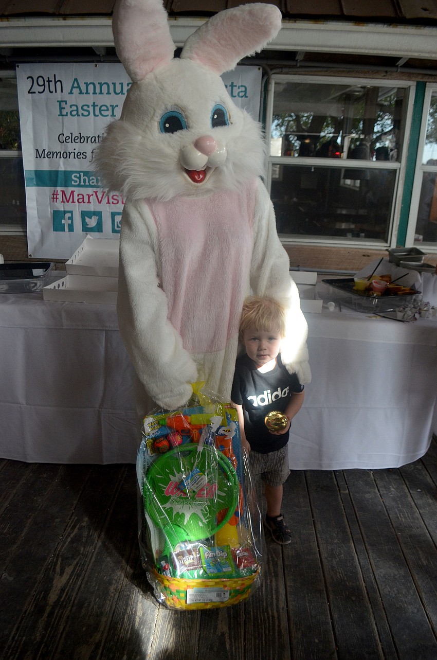 Bror Levy found one of two golden eggs at Mar Vista on April 15.