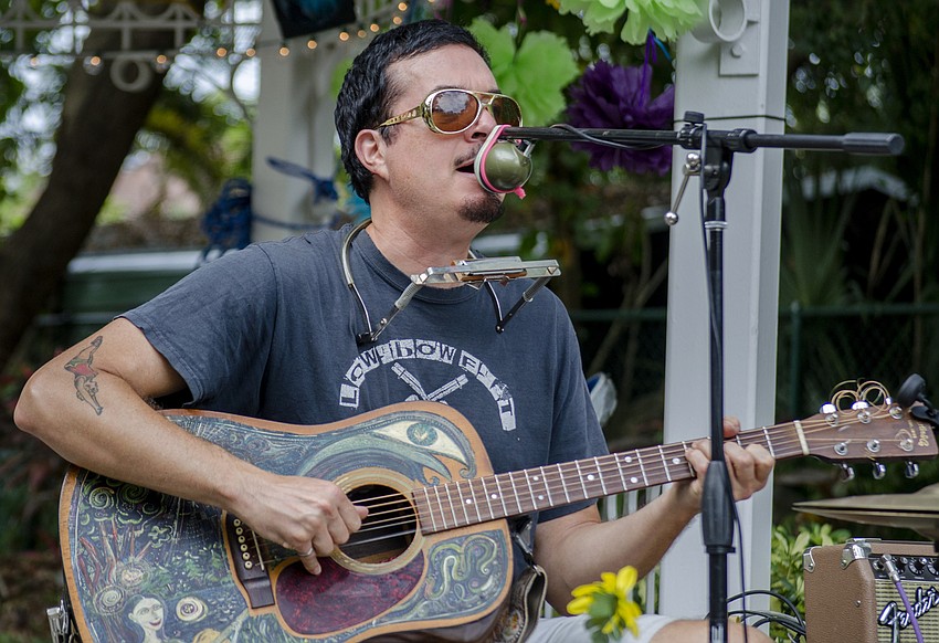 Wayne Waxing of Hymn for Her performs during  Tunes in the Park.