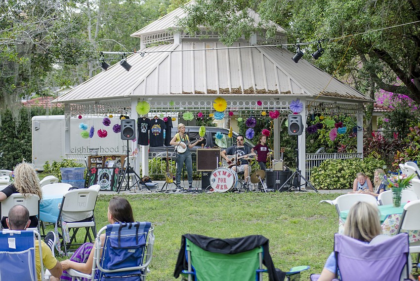 Hymn for Her played during Tunes in the Park.