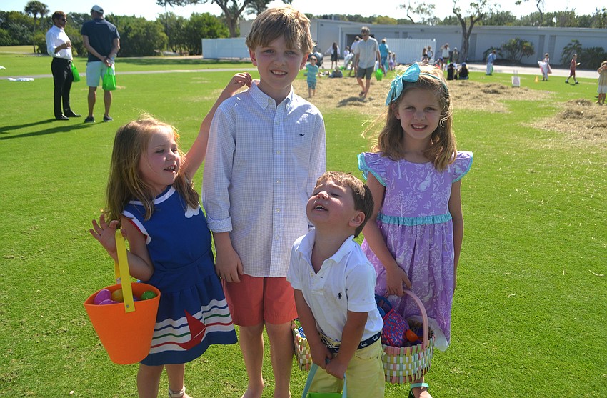 Lizzy Mink, 3, Connor Frank, 10, Thomas Mink, 2, and Abby Frank, 5
