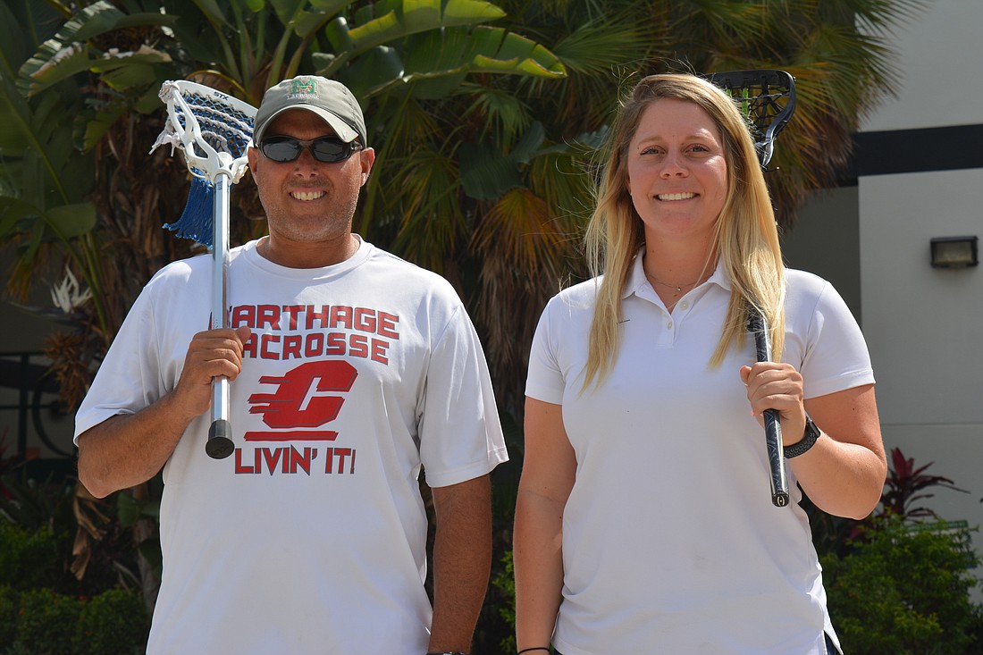 Jason Morales and Sammy Stoltz are leading the charge for lacrosse at Lakewood Ranch.