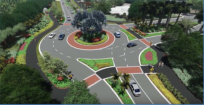 One of the improvements proposed includes traffic circles on the north and south ends of GMD.