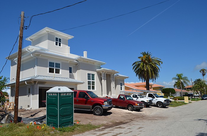 Under construction earlier this year, a house on Halyard Lane  in Country Club Shores prompted residents to get involved in amending the zoning code to remove exceptions to the 30-foot height limit.