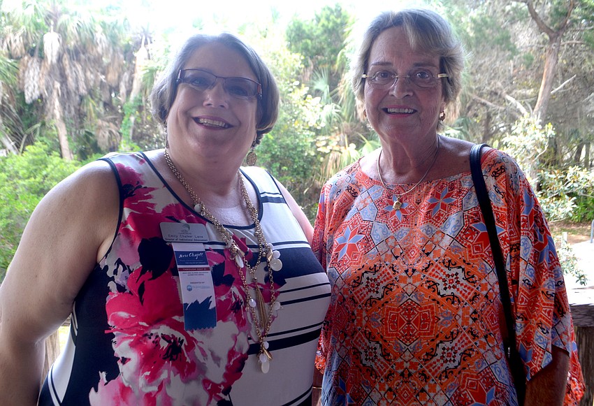 Emily Chalker Lane of Marie Selby Botanical Gardens and Emmy Lou Gilbert