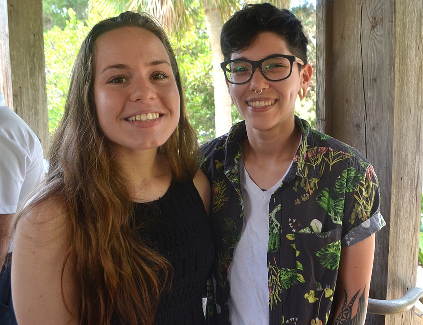 Scholarship recipient Brooklyn Wilhelm and Sam Miller