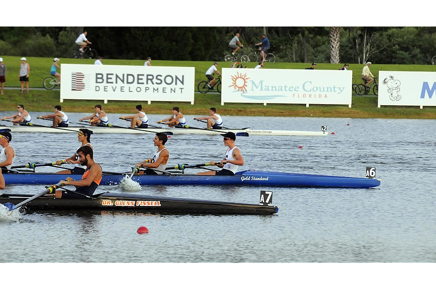 The NCAA announced Nathan Benderson Park willÂ host the organization&#39;   s Division I, II and IIIÂ Rowing Championships in 2021 and 2022.Â Pictured: a youth championship race at the park.