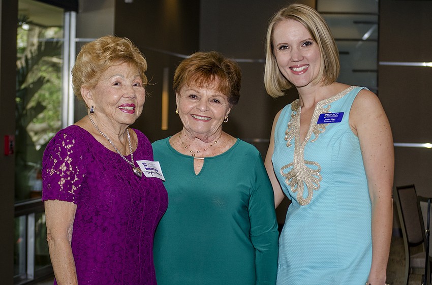 Majorie Harper, Janet Tourow and Safe Place and Rape Crisis Center President and CEO Jessica Hays