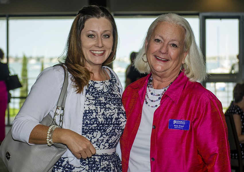 Danyiell Blosser and Safe Place and Rape Crisis Center Board of Directors Chairwoman Susan Erhart