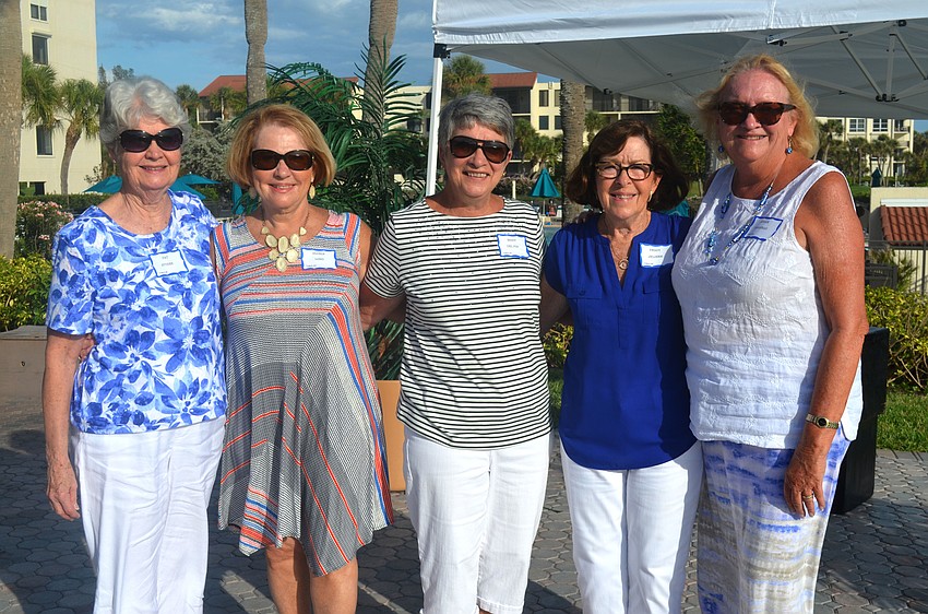 Event committee members Pat Stusek, Gloria Long, Mary Del Pup, Peggy Jelinek and Susan Pariseau