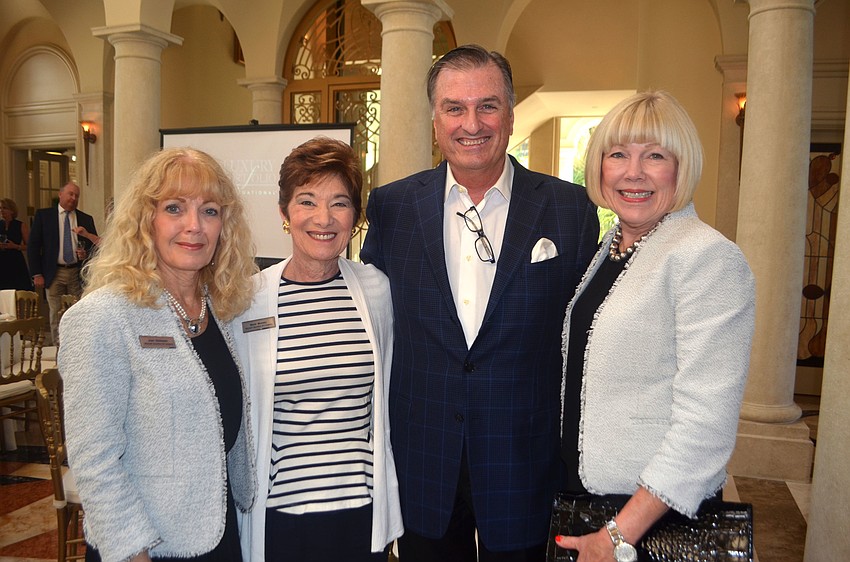 Joan Dickinson, Marie Monsky, Michael Moulton and Beth Afflebach all of Michael Saunders & Company. Moulton is the listing agent on Serenissima.