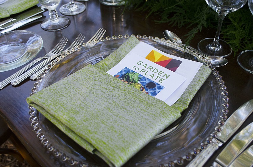 The gardens were decked on in whimsical decor for Garden to Plate: An Evening in Chagall’s French Riviera on April 21 at Marie Selby Botanical Gardens.