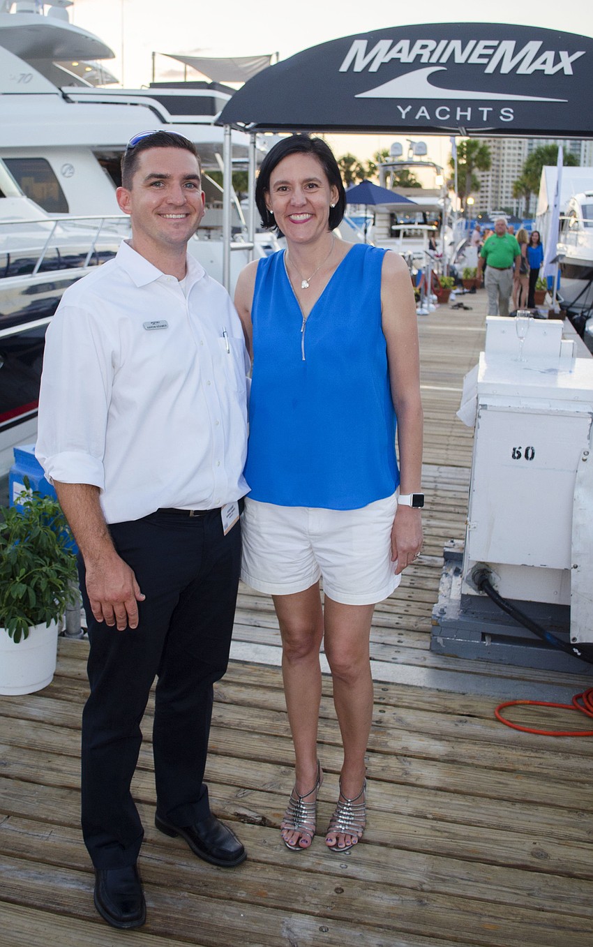 General Manager of Marine Max Venice Aaron Kramer with Vice President of Marketing for Show Management Brett Keating