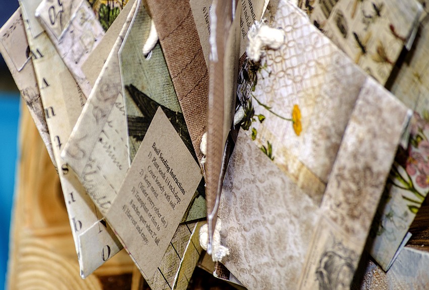 Guests were given seed packets as name tags.