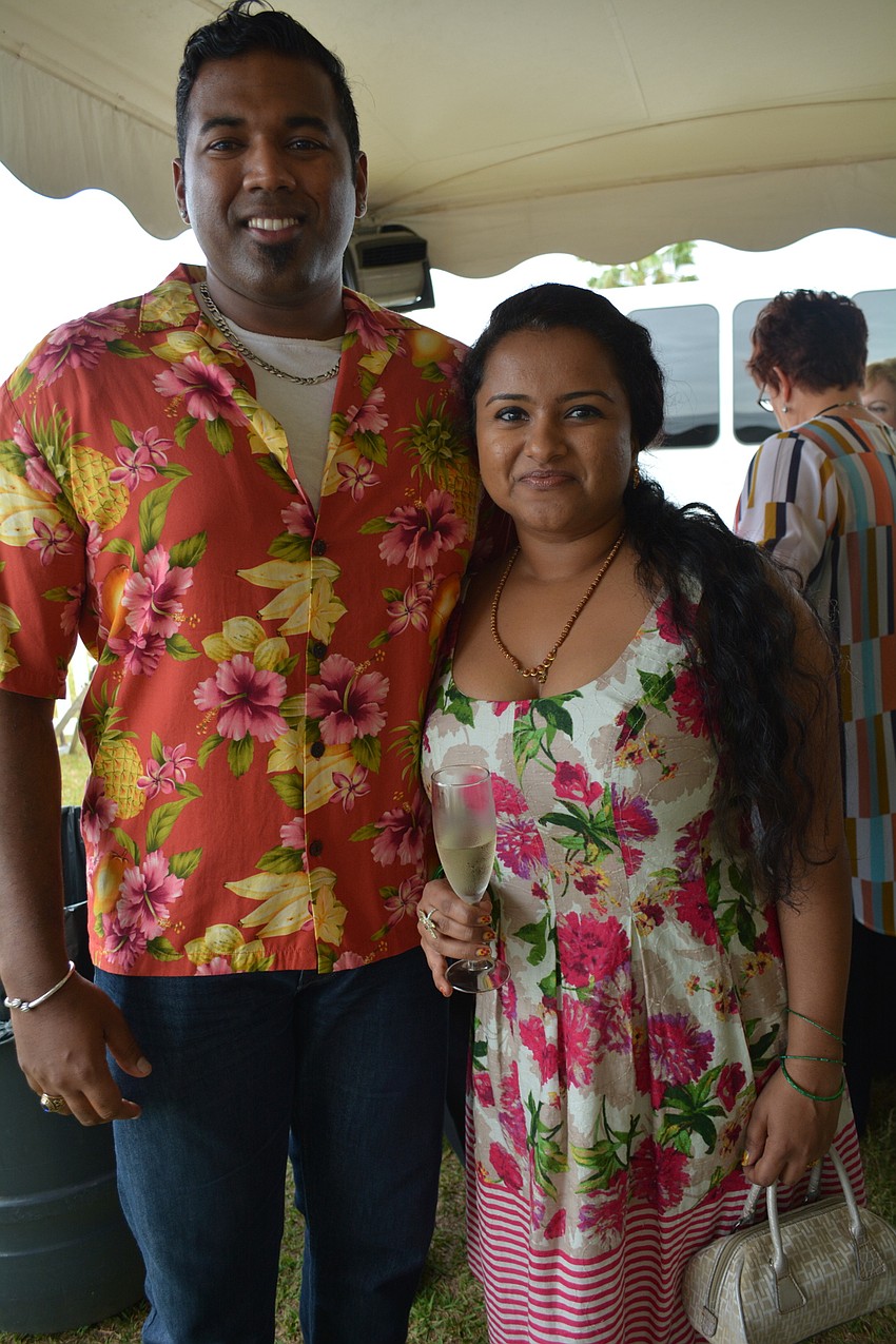 East County'   s Ravi and Kripa Soleyn sat with the table for Mosaic.