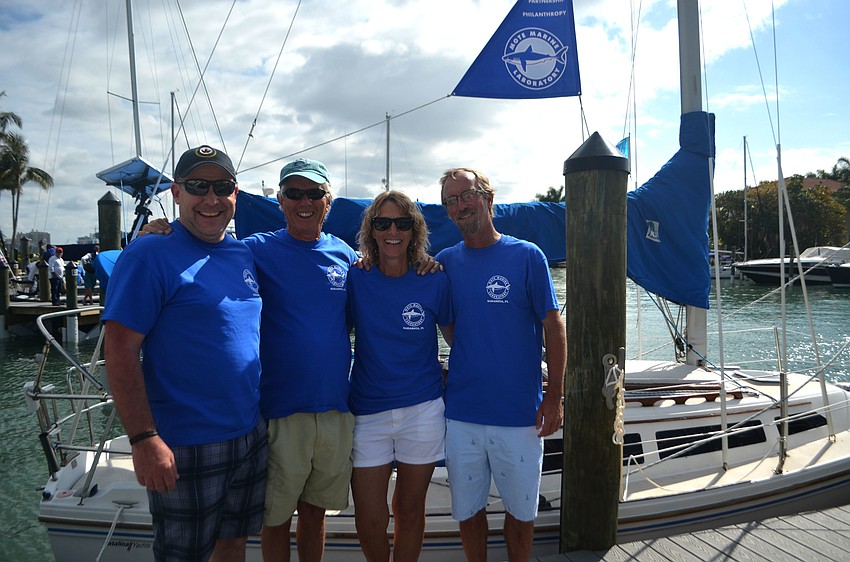 Rob Roche, Ken Mckinney, Sue Forrest and Mike Collins raced “Emma” in the regatta.