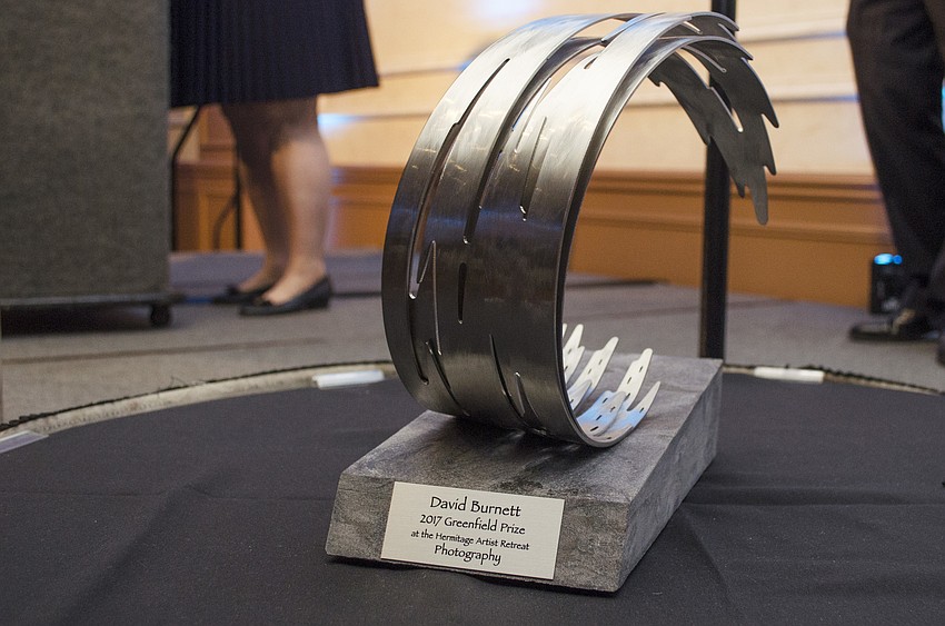 The Greenfield Prize was awarded to photojournalist David Burnett at the Greenfield Prize Dinner on April 22 at Michael’s On East.