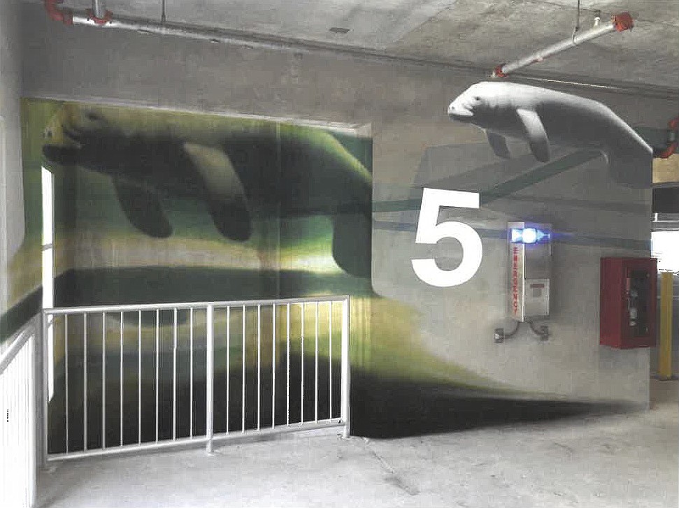 The Public Art Committee selected an aquatic-themed design for the walls of the State Street garage â€” but later discovered the artist was the parking manager&#39;   s son-in-law.