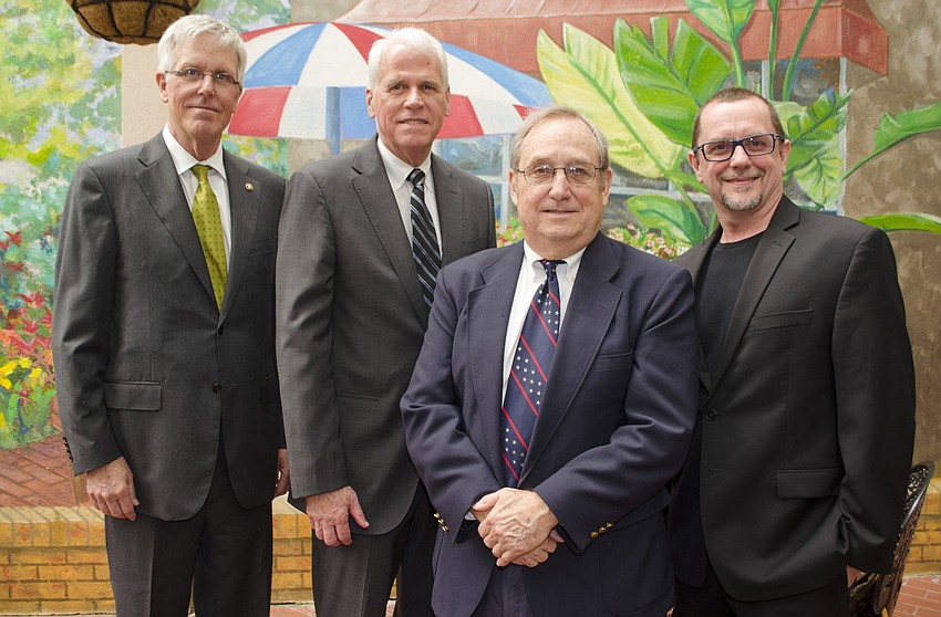 Guy Peterson, Charles Bailey, Judge Lee Haworth and Iain Webb