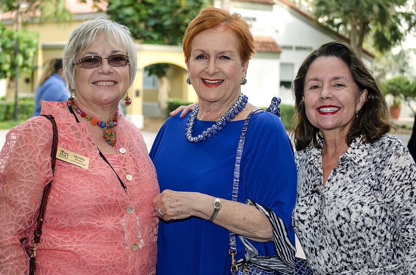 School Board members Shirley Brown and Jane Goodwin with Kathryn Carr