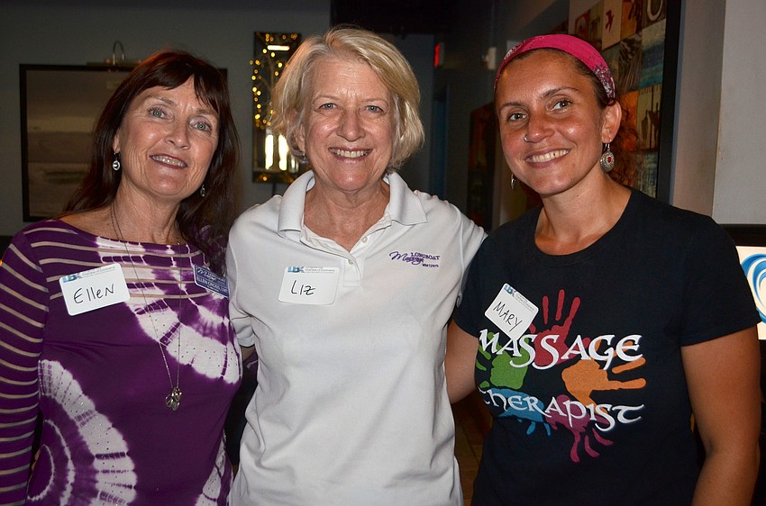 Ellen Cross, Liz Yerkes and Mary Tamez of Longboat Key Massage