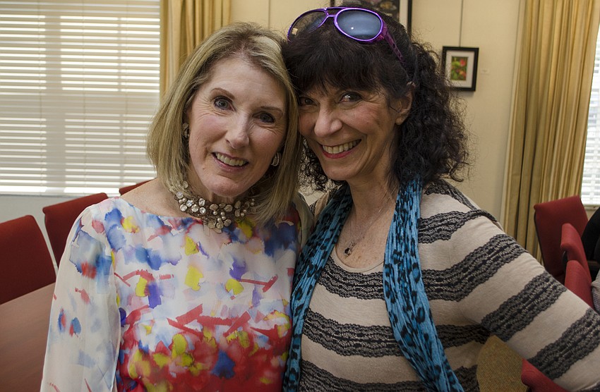 Lois Lucek and speaker Carolyn Michel
