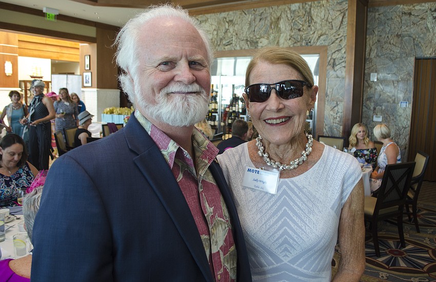 President and CEO of Mote Marine Laboratory Michael Crosby and Sally Wright