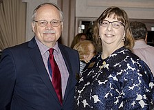 Family Promise of Sarasota Board President George Lavigne and Network Director Becky Taylor