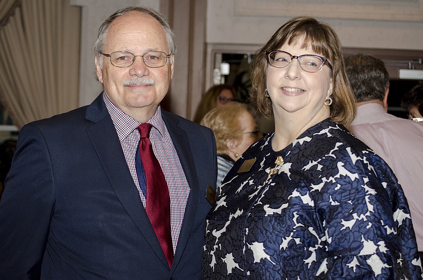 Family Promise of Sarasota Board President George Lavigne and Network Director Becky Taylor