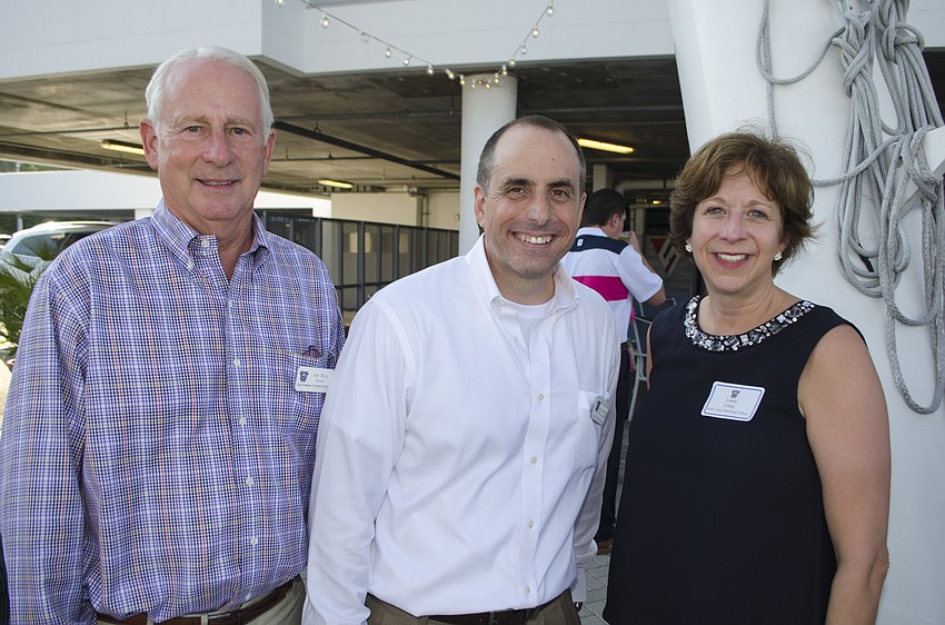Art Wood, Sarasota Memorial Healthcare Foundation President Mason Ayres and Sarasota Memorial Hospital COO Lorrie Liang