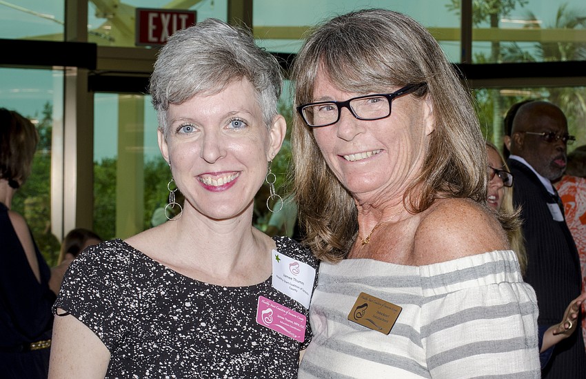 jamee Thumm and Healthy Start Board Chairwoman Debra Boterf