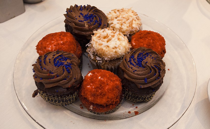 Guests dined on cupcakes for dessert at the Goodwill Ambassador Recognition Luncheon on April 28 at Michael’s On East.