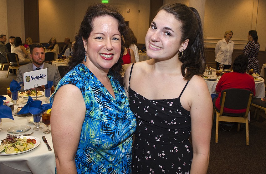 Jennifer Moss with her daughter, honoree Brianna Moss