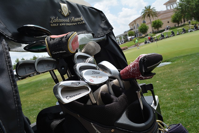 Golfers started with a bang at 1 p.m. with a shotgun start.