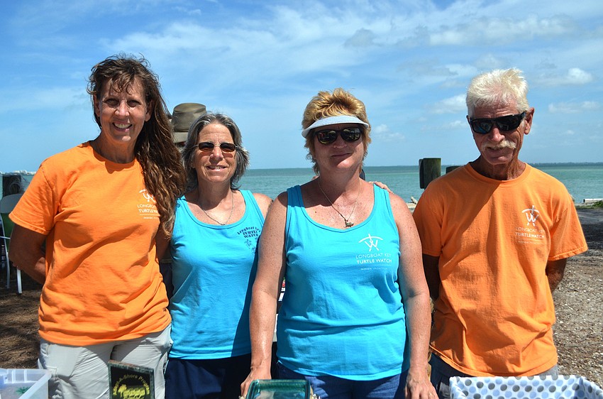 Charlene Donnelly, Tammie Averso, Dawn DiFoggio and Mike Herron of the Longboat Key Turtle Watch