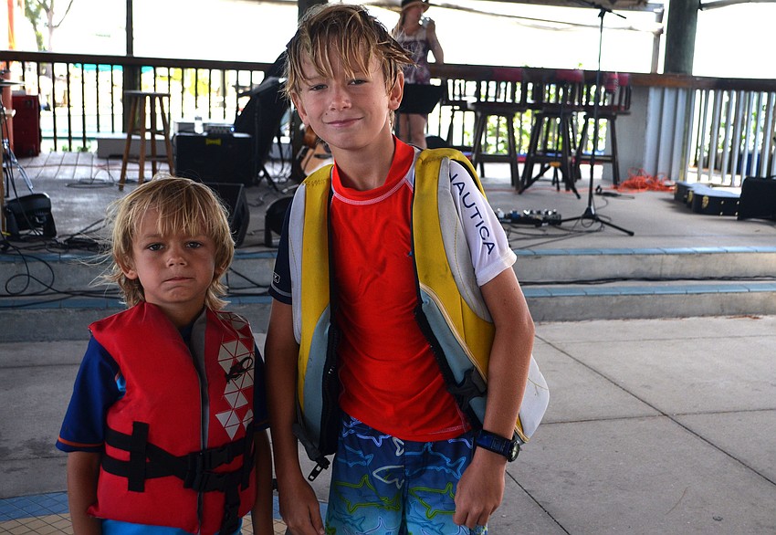 Oliver, 4, and Samuel Long, 9