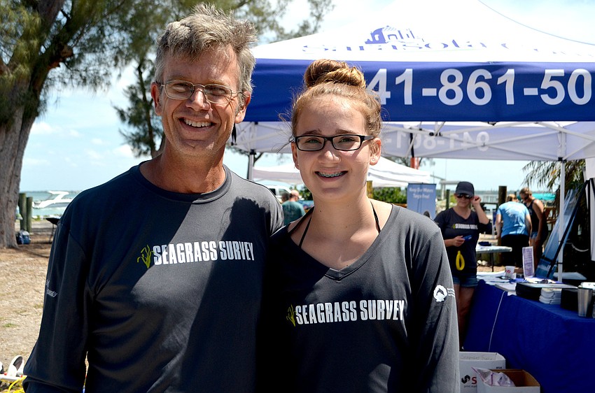David and Thea Janes participated in the Seagrass Survey and said they saw a lot of new growth in the water.
