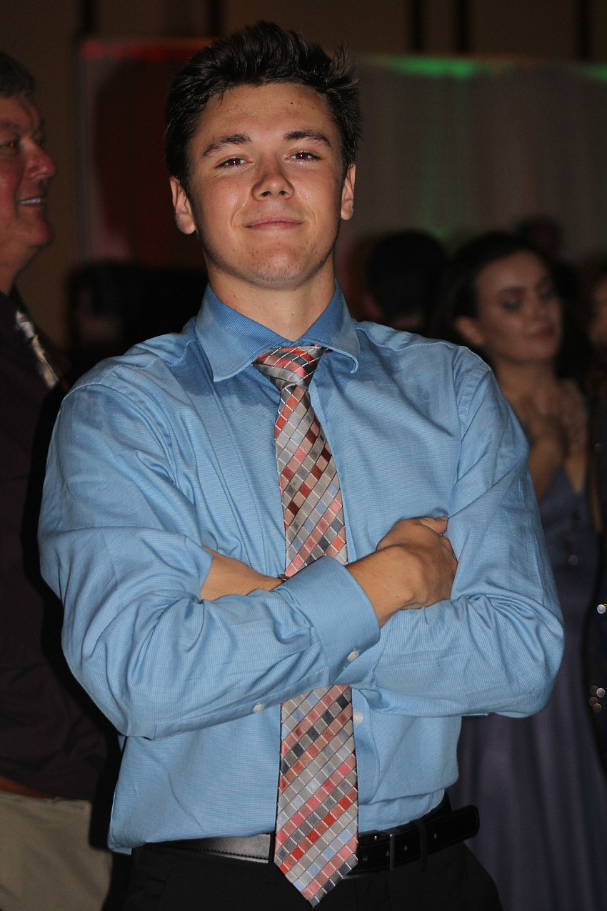 Braden River High School  senior Mike Acklin shows off his prom apparel.