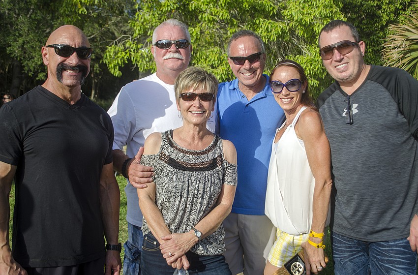 Jeff Lombard, Southside Principal Steven Dragon, Eric Sobol, Allen Tyre, Deb Lombard and Jodi Sobol
