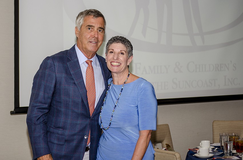 JFCS Board President Steve Seidensticker and CEO Heidi Brown