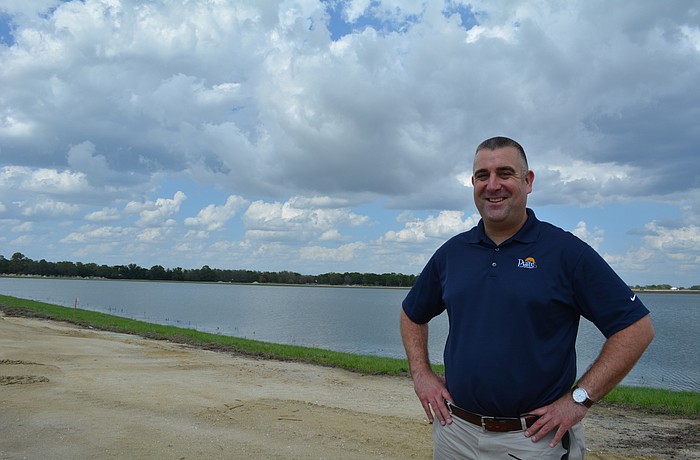 Andrew Basco, sales associate for Pulte Homes, said interest has been high for the developer'  s Shoreview project, the first to open in Waterside.