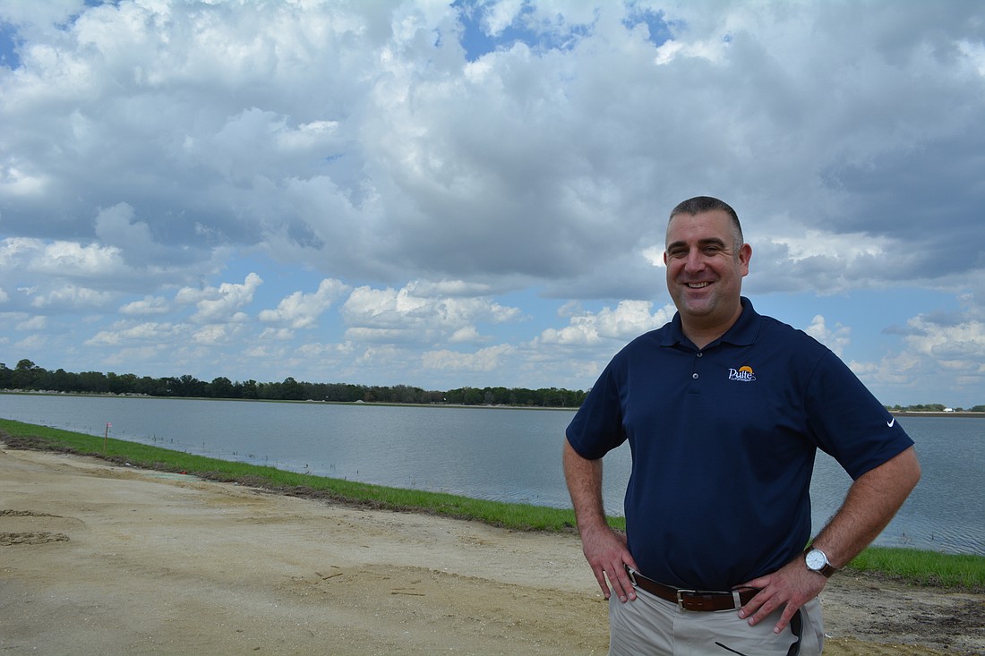 Andrew Basco, sales associate for Pulte Homes, said interest has been high for the developer&#39;  s Shoreview project, the first to open in Waterside.