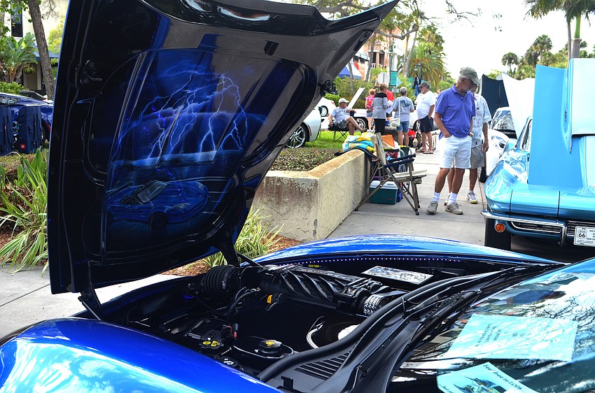 A 2012 Blue Coupe Grand Sport was one of 150 models on display on May 6.