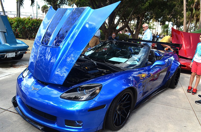 A 2012 Blue Coupe Grand Sport was one of 150 models on display on May 6.