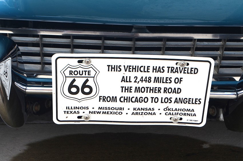 This 1967 blue coupe traveled all 2,448 miles of Route 66.