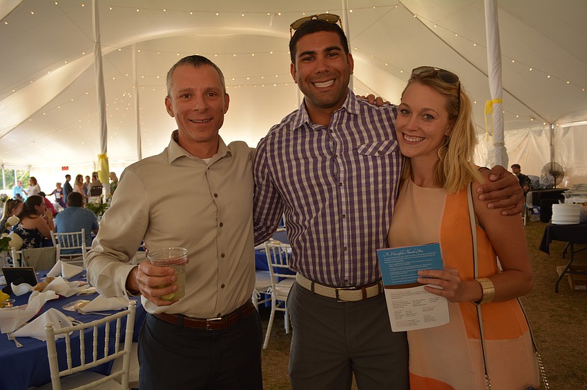 Lakewood Ranch'    s Brian Babcock is joined by Curtis Ware, of Siesta Key, and Kaila Hanson, of Sarasota.