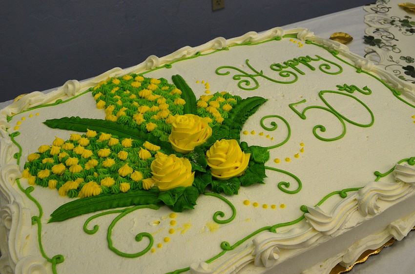 Following mass, parishioners enjoyed a buffet dinner and various desserts.