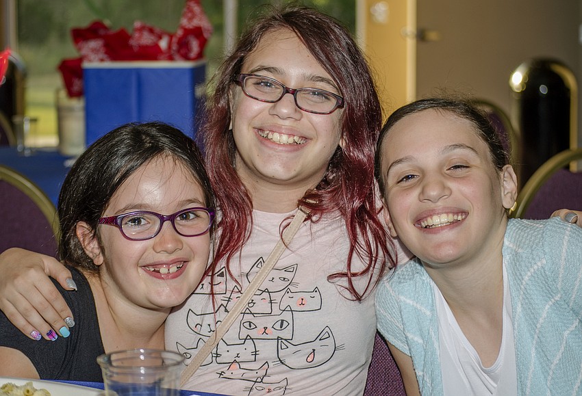 Zoe Churgel, Hannah Friedman and Daphne Churgel