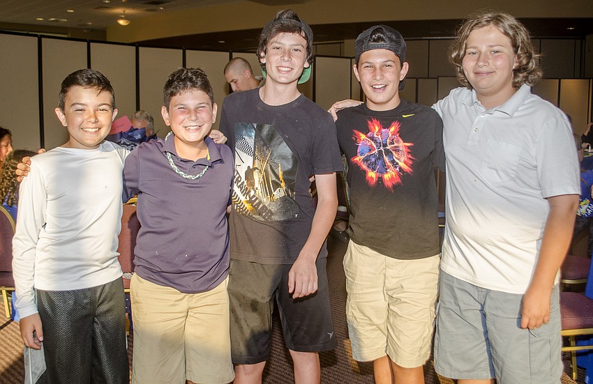Will Hilton, Sage Leinweber, Jake Dillon, Noah Leinweber and Maxwell Fletcher