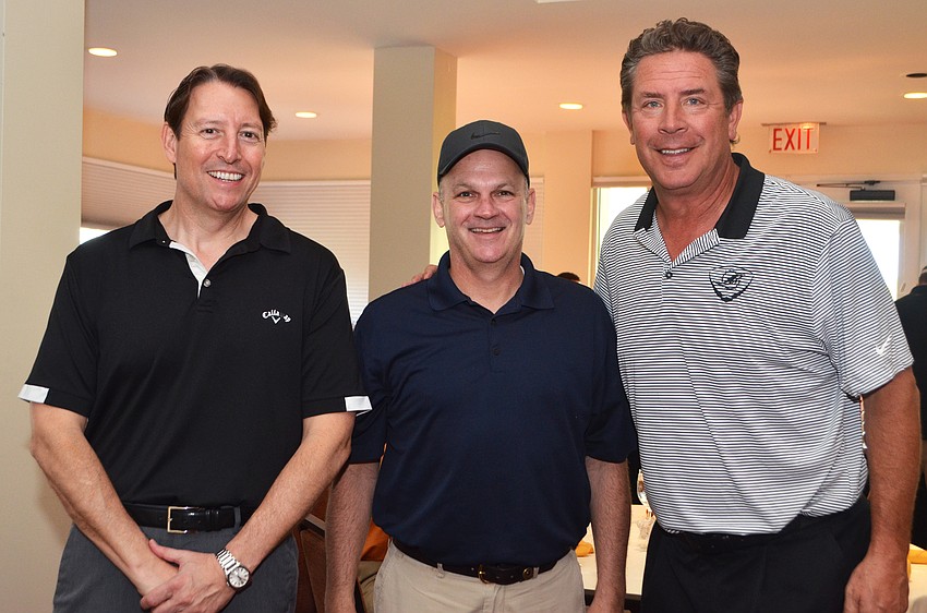 Sen. Bill Galvano, Speaker of the Florida House of Representatives Richard Corcoran and NFL Hall of Famer Dan Marino