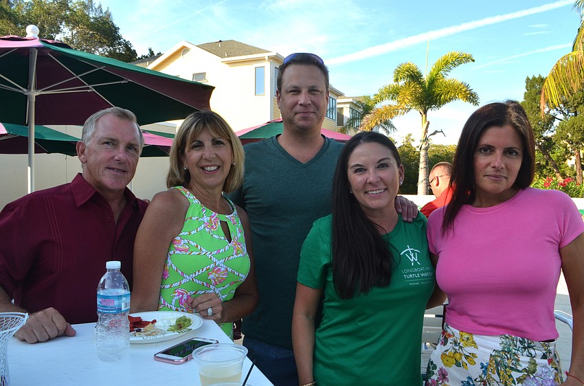 Barry and Debbie Cox, Jim Dawson, Ashley Garcia and Talia Beckman